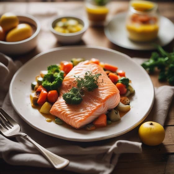 Salmon en Papillote with Vegetables